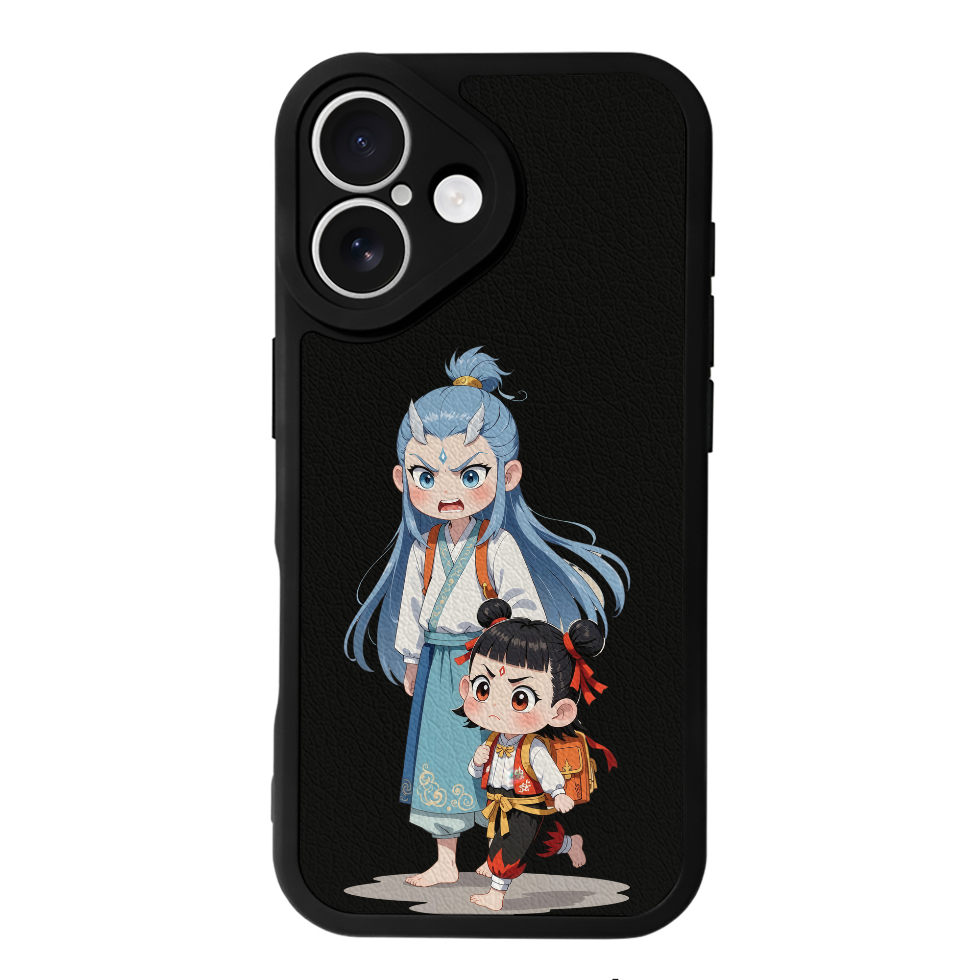 （画像用） Ne Zha 2 ナタ 魔童の大暴れ 【iPhone 16シリーズ対応】シリコンスマホケース（レザー調） 材質：シリコン